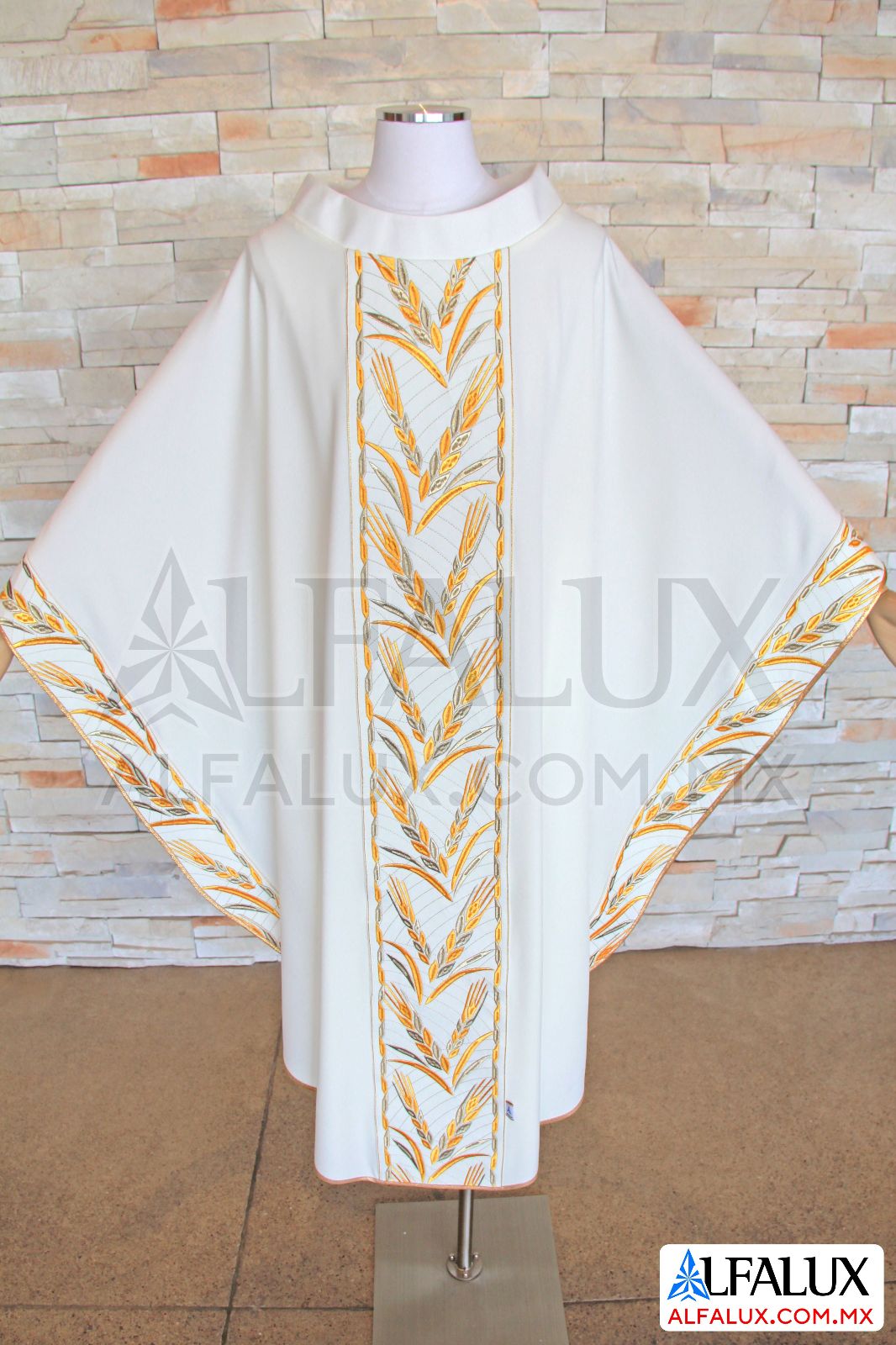 31 VITALIS Alfalux Casulla Laterales Blanco 302 (1)